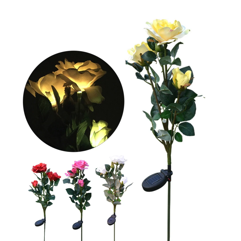 Solar Outdoor Powered LED Light Waterproof Rose Flower Stake Lamp Easy-to-Install for Home Garden Yard Lawn Path decorate
Solar Outdoor Powered LED Light Waterproof Rose Flower Stake Lamp Easy-to-Install for Home Garden Yard Lawn Path decorate
