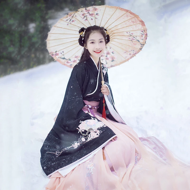 Chinese Hanfu For Women Black Top Chinese Traditional Costumes Top+Skirt Cosplay Performance Swing Singer Stage Costume BL1548
Chinese Hanfu For Women Black Top Chinese Traditional Costumes Top+Skirt Cosplay Performance Swing Singer Stage Costume BL1548