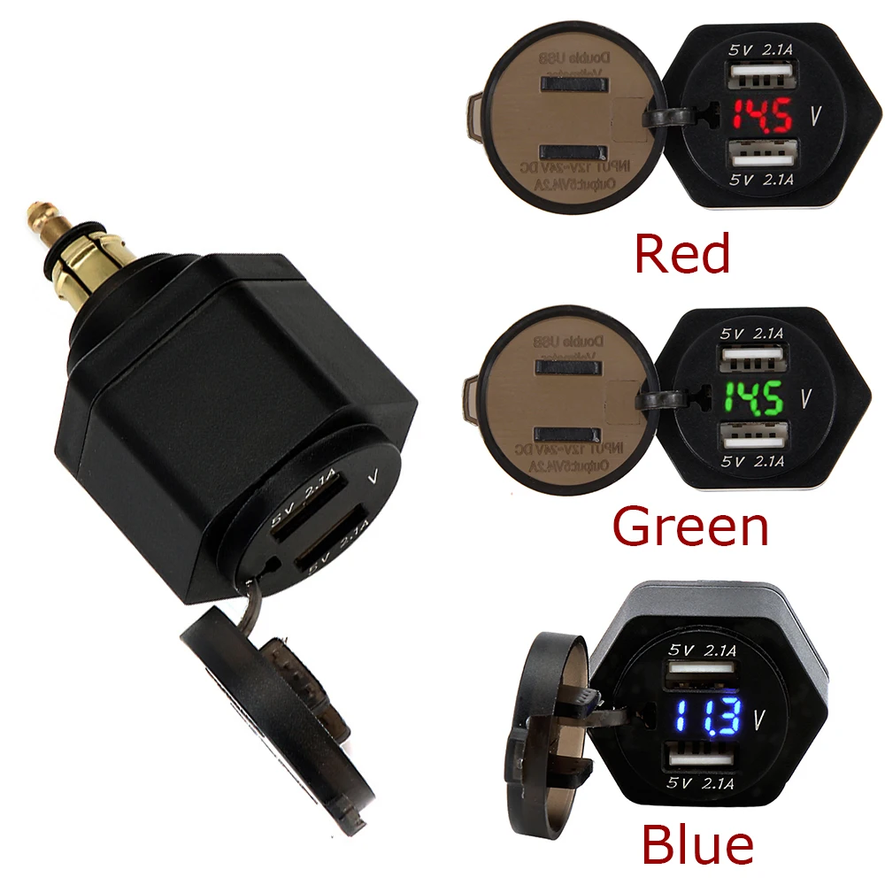 For BMW R1200GS R1200RT ADV R1250GS F850GS F650GS F750GS 4.2A Motorcycle Dual USB interface Digital Display Charger Adapter Port
For BMW R1200GS R1200RT ADV R1250GS F850GS F650GS F750GS 4.2A Motorcycle Dual USB interface Digital Display Charger Adapter Port
