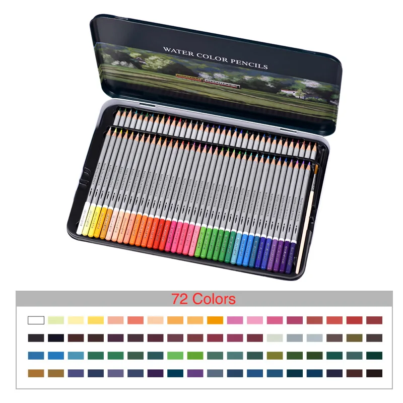 KNOW Water Color Pencil Set 36 48 72 Colors Tin box Water Soluble Colored Pencil For Gifts Drawing Sketch Art School Supplies
KNOW Water Color Pencil Set 36 48 72 Colors Tin box Water Soluble Colored Pencil For Gifts Drawing Sketch Art School Supplies