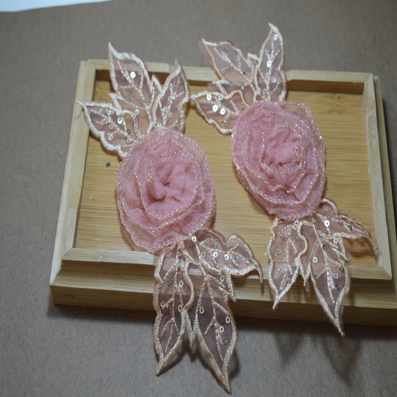 2pcs/lot 3d floral lace pink organza 3D Sewing Floral Motif Venise Lace Applique for Garment Embroidery Lace patches 17112602
2pcs/lot 3d floral lace pink organza 3D Sewing Floral Motif Venise Lace Applique for Garment Embroidery Lace patches 17112602