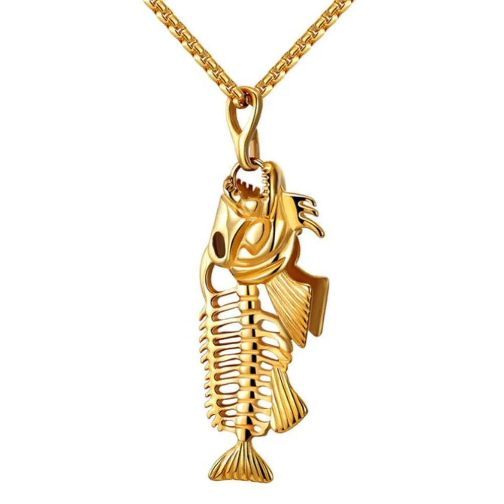 Mimeng Fishbone Necklace Titanium Necklace for Men Titanium Steel Jewelry With Chain Stainless Steel Pendant 3 Colors
Mimeng Fishbone Necklace Titanium Necklace for Men Titanium Steel Jewelry With Chain Stainless Steel Pendant 3 Colors