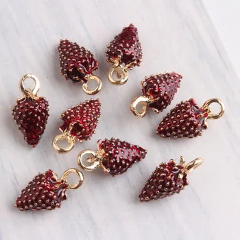 50pcs Cute Red Sangyego Enamel 3D Strawberry Charms 8*16mm DIY Handmade Earrings Bracelet Necklace Jewelry Accessories
50pcs Cute Red Sangyego Enamel 3D Strawberry Charms 8*16mm DIY Handmade Earrings Bracelet Necklace Jewelry Accessories