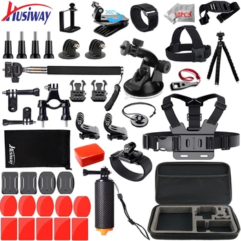 Husiway Accessories Kit for Gopro , Go pro Hero 5 6 4 3 2 Session, SJ5000 Black, Eken, SOOCOO, Yi 4K Action Camera Set 50B
Husiway Accessories Kit for Gopro , Go pro Hero 5 6 4 3 2 Session, SJ5000 Black, Eken, SOOCOO, Yi 4K Action Camera Set 50B