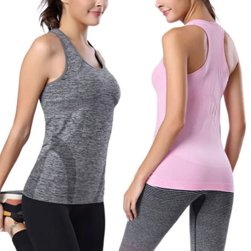Women's Sports Tank Tops Quick Dry Breathable Sleeveless Running Clothes Gym Fitness Sexy Vest Shirts Sportswear
Women's Sports Tank Tops Quick Dry Breathable Sleeveless Running Clothes Gym Fitness Sexy Vest Shirts Sportswear