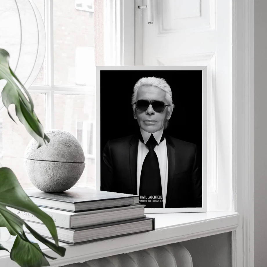 Karl Lagerfeld Fashion godfather Wall Art Canvas Painting Nordic Posters And Prints Decoration Pictures For Living Room Decor
Karl Lagerfeld Fashion godfather Wall Art Canvas Painting Nordic Posters And Prints Decoration Pictures For Living Room Decor