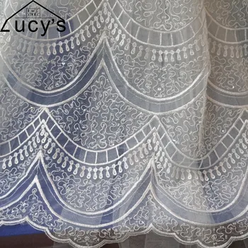 Shiny beading lace fabric Ivory 1 yard! Tulle mesh embroidery lace with pearls and sequins wedding gowns lace!
Shiny beading lace fabric Ivory 1 yard! Tulle mesh embroidery lace with pearls and sequins wedding gowns lace!