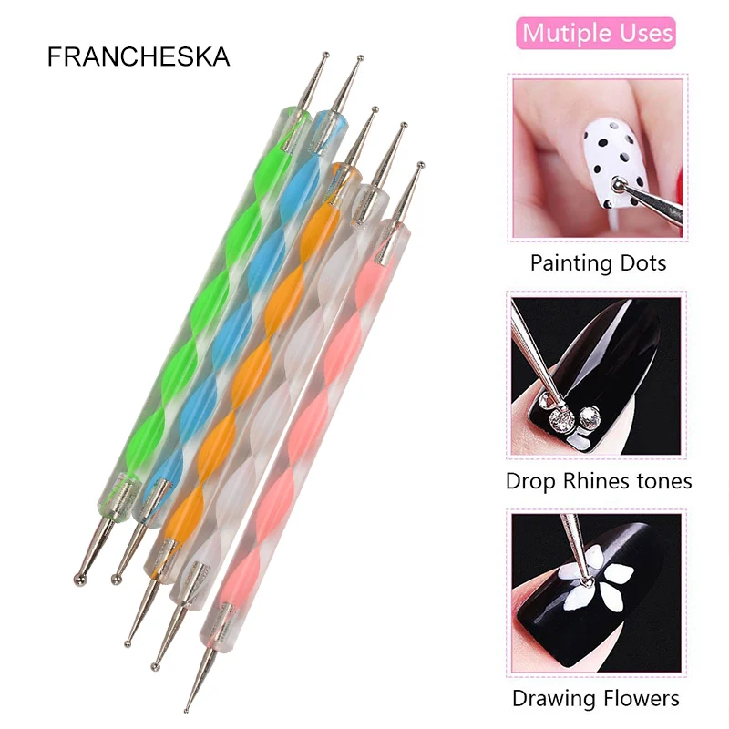 5pcs Dotting Pen Marble Painting Drawing Pick Up Nail Art Tools for Glitter Crystal Rhinestones Sequins Acrylic French Nail Tips
5pcs Dotting Pen Marble Painting Drawing Pick Up Nail Art Tools for Glitter Crystal Rhinestones Sequins Acrylic French Nail Tips