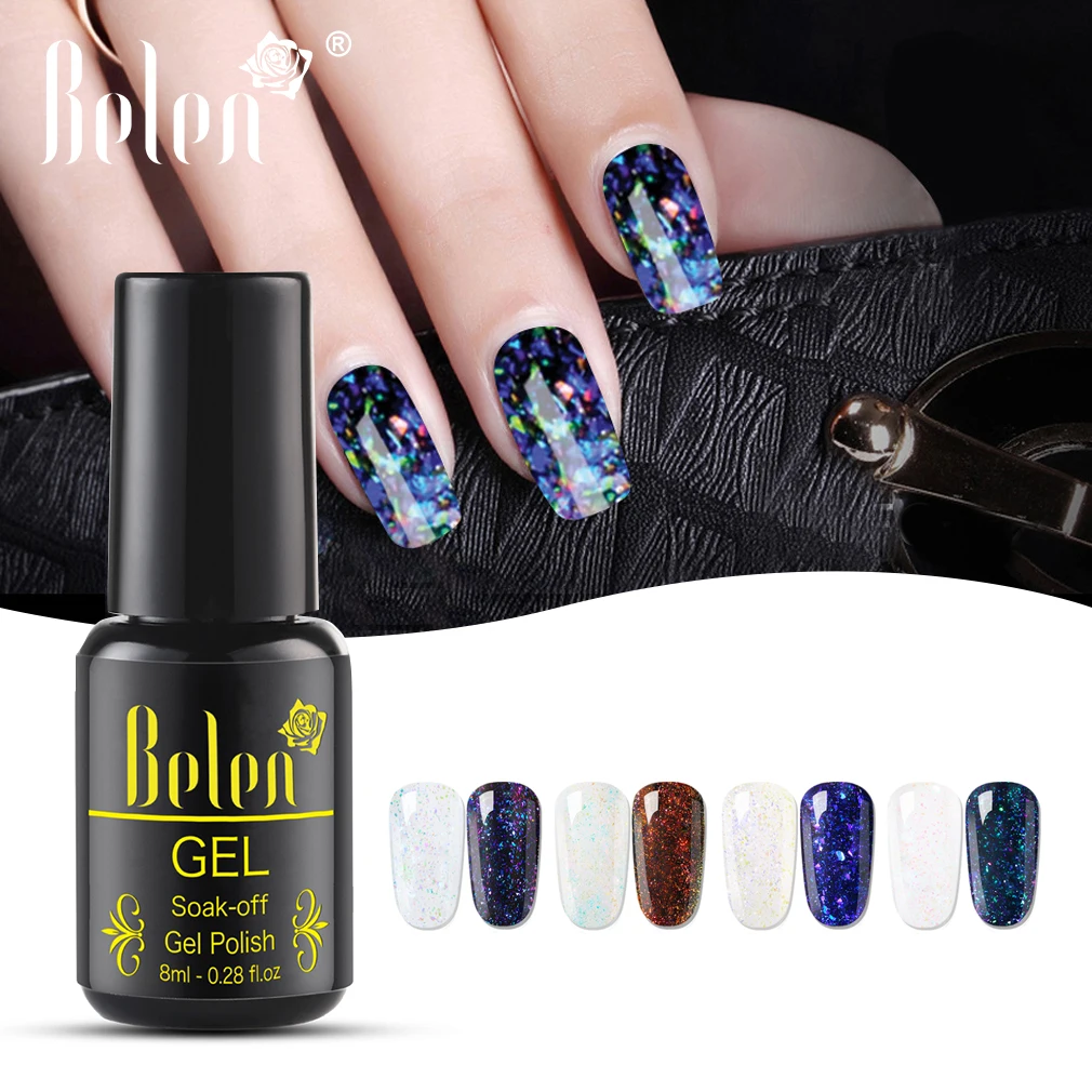 Belen 8ml Chameleon Holographic Gel Nail Polish Starry Platinum Glitter Nail Art Gel Varnish UV Lamp Semi Permanent Gel Polish
Belen 8ml Chameleon Holographic Gel Nail Polish Starry Platinum Glitter Nail Art Gel Varnish UV Lamp Semi Permanent Gel Polish