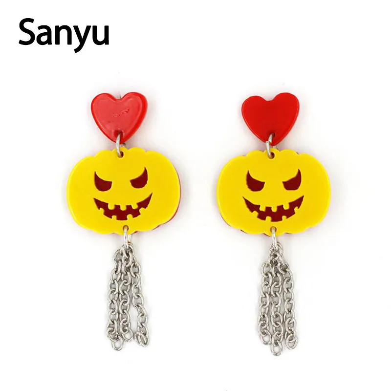 Exaggerated Yellow Pumpkin Red Peach Heart Acrylic Drop Earrings Hollow Out Silver Chains Long Tassel Dangle Earrings Brincos
Exaggerated Yellow Pumpkin Red Peach Heart Acrylic Drop Earrings Hollow Out Silver Chains Long Tassel Dangle Earrings Brincos