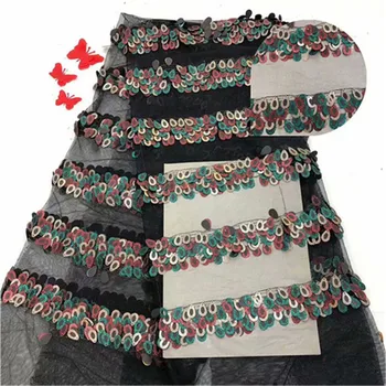 Latest African Tull Lace Fabrics High Quality Multicolor Nigerian Net Lace Fabric with big Sequins Sequence Lace for Women Dress
Latest African Tull Lace Fabrics High Quality Multicolor Nigerian Net Lace Fabric with big Sequins Sequence Lace for Women Dress