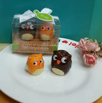 40pcs(20sets)/lot Chinese Yiwu Wedding door gifts Owl Always Love You Ceramic Salt and Pepper Shakers Baby Shower Souvenirs
40pcs(20sets)/lot Chinese Yiwu Wedding door gifts Owl Always Love You Ceramic Salt and Pepper Shakers Baby Shower Souvenirs