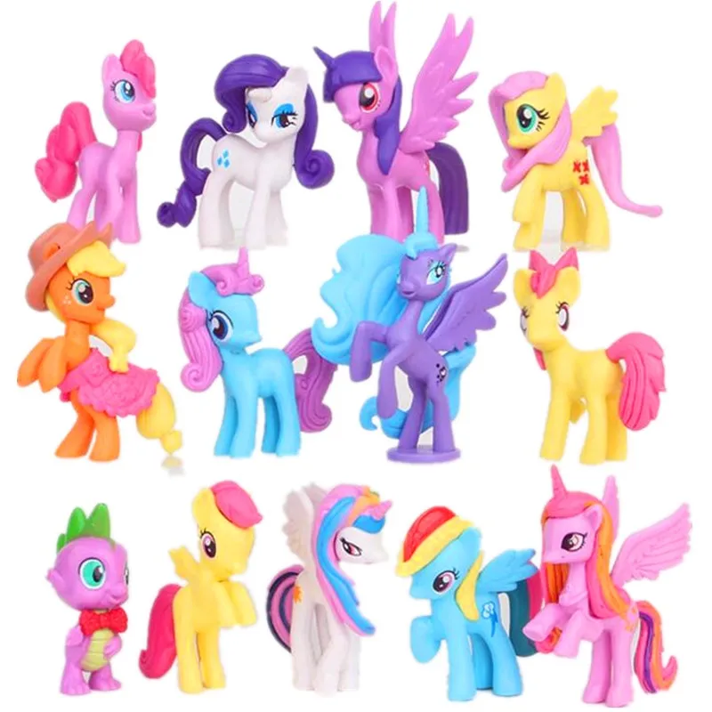 13 pcs/set 5-8cm unicorn Rainbow horse my cute pvc little ponis horse action toy figures dolls for girl birthday christmas gift
13 pcs/set 5-8cm unicorn Rainbow horse my cute pvc little ponis horse action toy figures dolls for girl birthday christmas gift