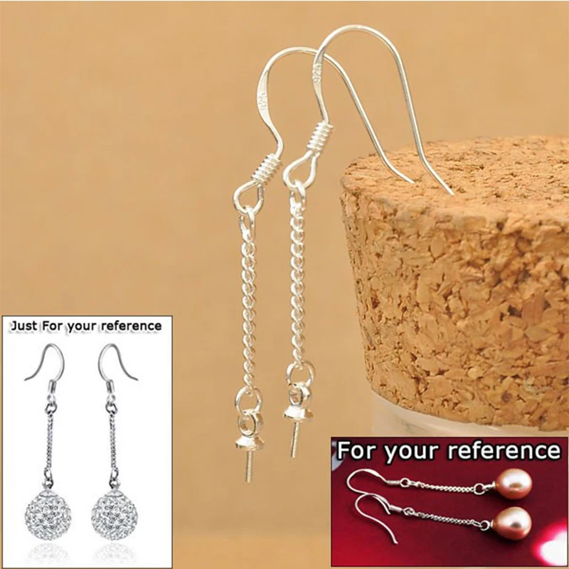 Trendy Fishhook 100PCS/Lot 925 Sterling Silver Jewelry Findings Beads Stone DIY Making Long Chain Earring Ear Wire Hook
Trendy Fishhook 100PCS/Lot 925 Sterling Silver Jewelry Findings Beads Stone DIY Making Long Chain Earring Ear Wire Hook