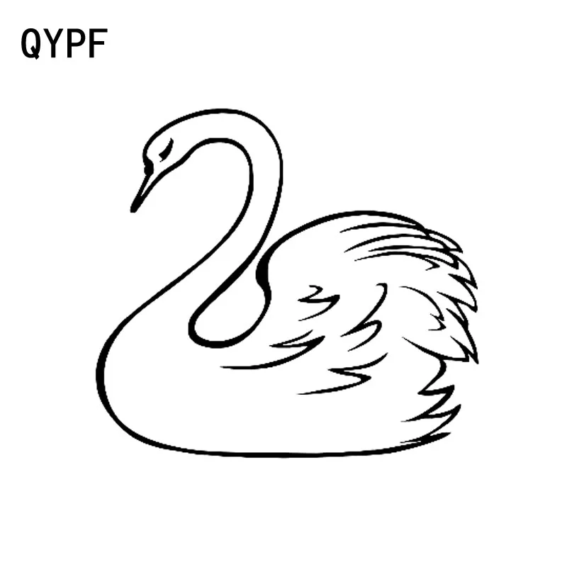 QYPF 15.9cm*14.5cm Cartoon Swan Beautiful Vinyl Car Stickers Black Silver Decal Graphical C15-1081
QYPF 15.9cm*14.5cm Cartoon Swan Beautiful Vinyl Car Stickers Black Silver Decal Graphical C15-1081