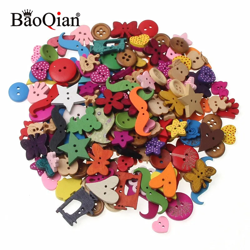 50Pcs Mixed 2/4 Holes Multicolor Wood Sewing Buttons For Kids Clothes Scrapbooking Decorative Botones Needlework DIY Accessories
50Pcs Mixed 2/4 Holes Multicolor Wood Sewing Buttons For Kids Clothes Scrapbooking Decorative Botones Needlework DIY Accessories