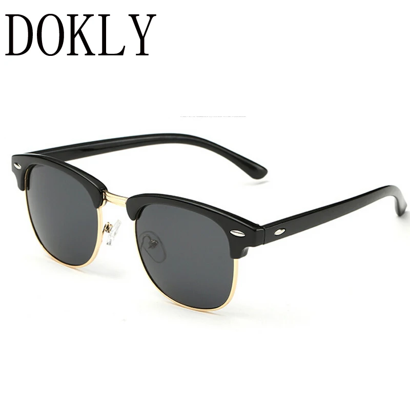 Фото Dokly fashion Designer Polarized Sunglasses Elegant Metal Star women Gafas Retro mirror UV 400 | Аксессуары для одежды