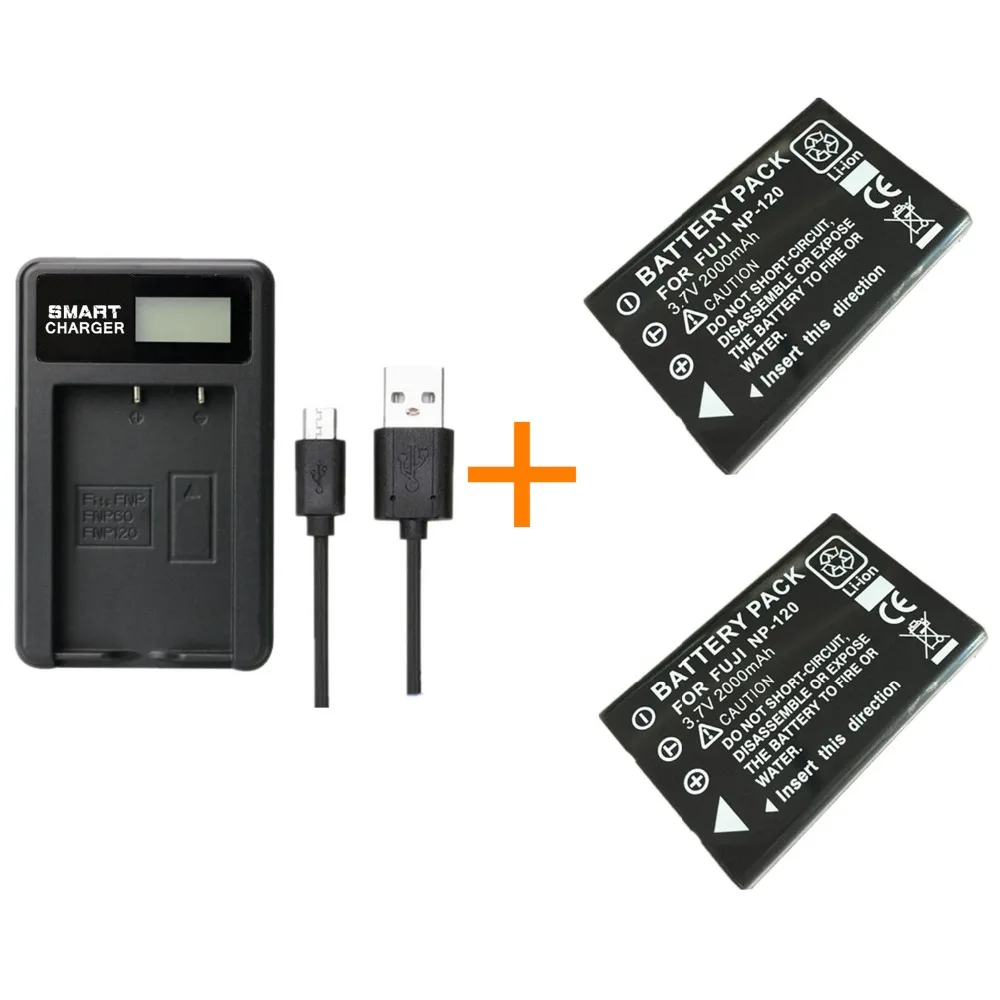 2 pcs 2000 mAh NP-120 NP 120 Battery with charger for Fuji NP120 Pentax DL17 Kyocera-Contax BP1500 RICOH DB-43 FinePix F11 M603
2 pcs 2000 mAh NP-120 NP 120 Battery with charger for Fuji NP120 Pentax DL17 Kyocera-Contax BP1500 RICOH DB-43 FinePix F11 M603