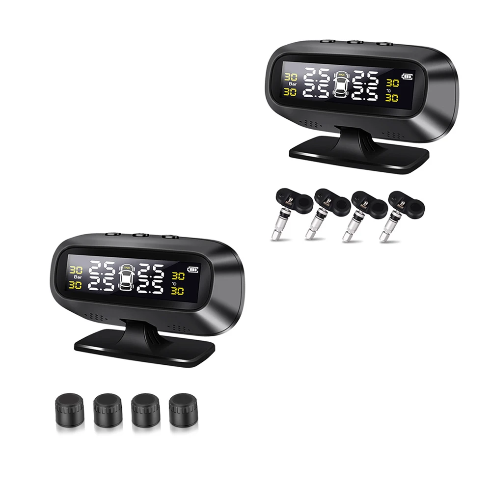Wireless Car TPMS Tire Pressure Monitor System Auto Security Alarm Systems Tyre Pressure Solar Power +4 Internal Sensors Systems
Wireless Car TPMS Tire Pressure Monitor System Auto Security Alarm Systems Tyre Pressure Solar Power +4 Internal Sensors Systems