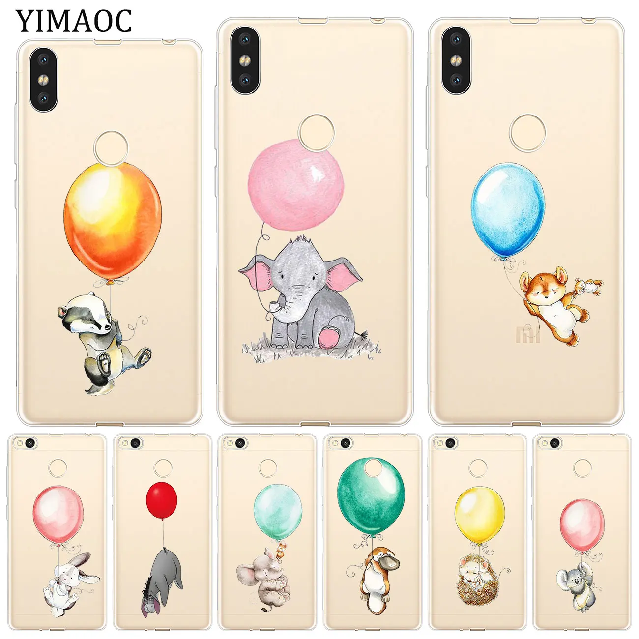 YIMAOC Balloon rabbit Elephant animal Soft Case for Xiaomi Redmi K20 Pro 7A 6A 4A 4X S2 GO Note 8 7 6 5 Pro Plus 4 Cover
YIMAOC Balloon rabbit Elephant animal Soft Case for Xiaomi Redmi K20 Pro 7A 6A 4A 4X S2 GO Note 8 7 6 5 Pro Plus 4 Cover