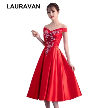 formal boat neck off the shoulder modern girls elegant girl dressy tea length prom party dress red satin ball gown for women
formal boat neck off the shoulder modern girls elegant girl dressy tea length prom party dress red satin ball gown for women