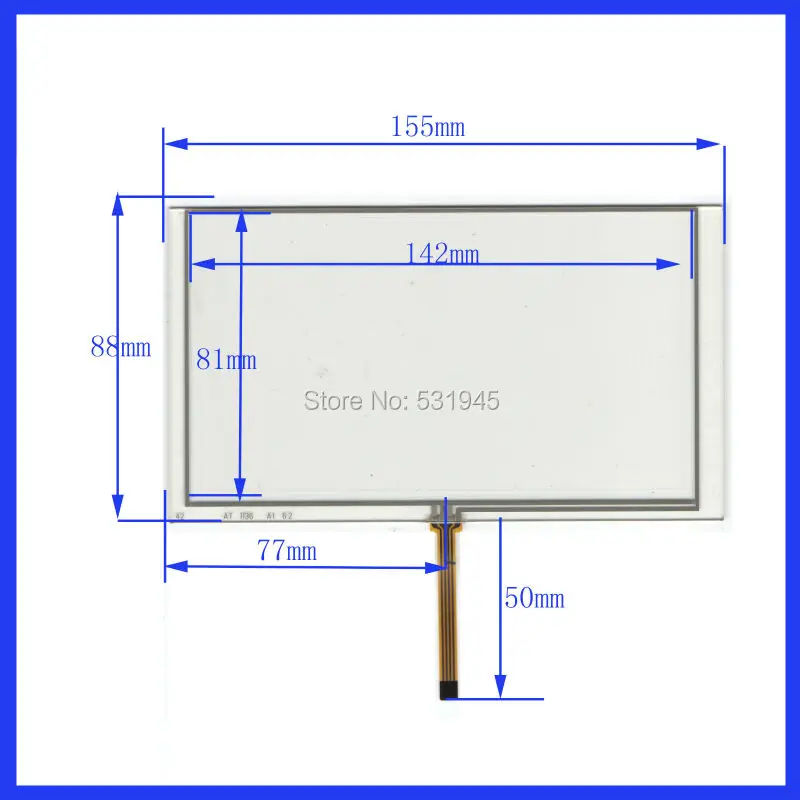 

ZhiYuSun ZCR-1126R1 6.2 inch touch screen digital playerhandwriting screen outer periphery dimension 155*88 General touch screen