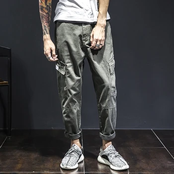 Japanese Straight Solid color Wild men's pants Tooling Loose Retro Casual mens pants joggers Harajuku hip hop streetwear M-3XL-
Japanese Straight Solid color Wild men's pants Tooling Loose Retro Casual mens pants joggers Harajuku hip hop streetwear M-3XL-