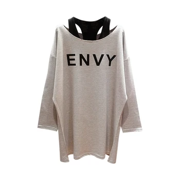 Women Bottoming Round Neck Sweater Vest Spring Summer Loose Long-Sleeved Long Section Two-Piece 2 Pieces Set
Women Bottoming Round Neck Sweater Vest Spring Summer Loose Long-Sleeved Long Section Two-Piece 2 Pieces Set