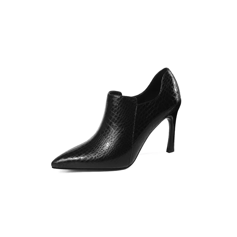 2019 spring and autumn pointed European and American fine with high-heeled short women's shoes black ljj 0324
2019 spring and autumn pointed European and American fine with high-heeled short women's shoes black ljj 0324