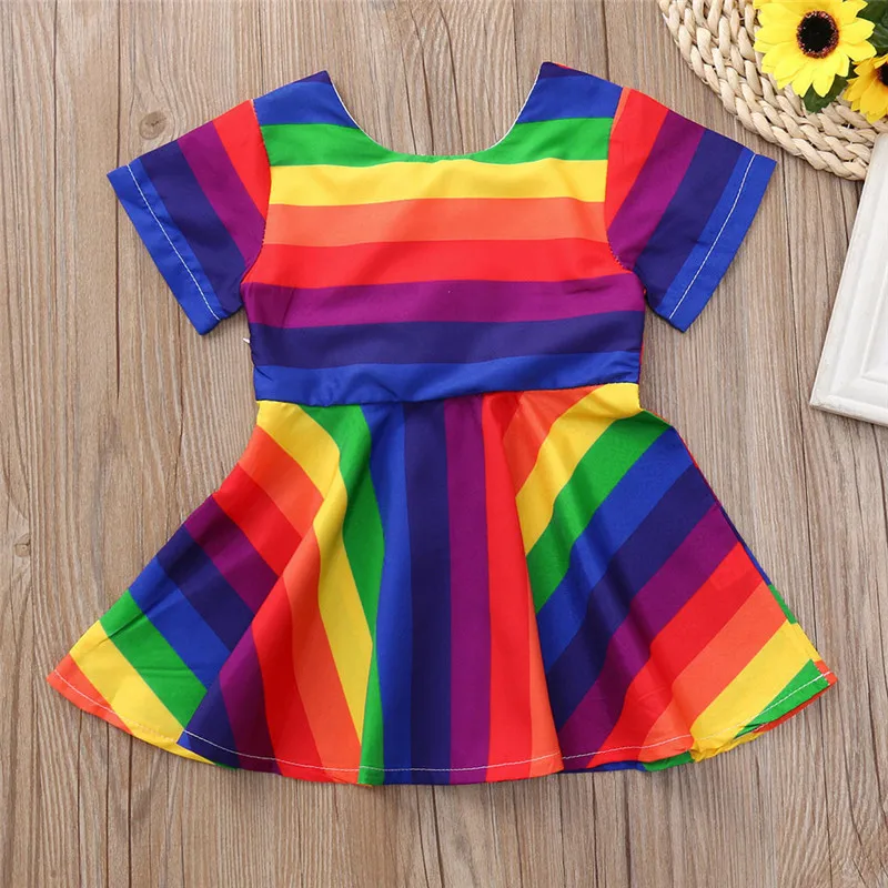 summer dress Sleeve Rainbow Striped Dress Outfits Set Clothes dress girl 2018 wedding dresses for kids vestido de festa me
summer dress Sleeve Rainbow Striped Dress Outfits Set Clothes dress girl 2018 wedding dresses for kids vestido de festa me