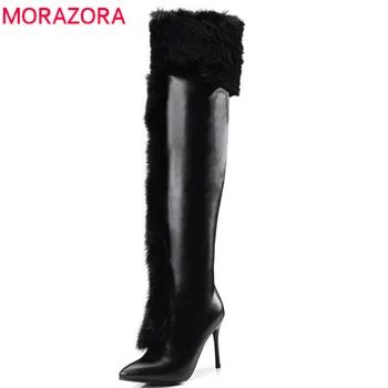 MORAZORA 2020 new arrival boots women pointed toe sexy party wedding shoes high heels over the knee boots autumn winter shoes
MORAZORA 2020 new arrival boots women pointed toe sexy party wedding shoes high heels over the knee boots autumn winter shoes
