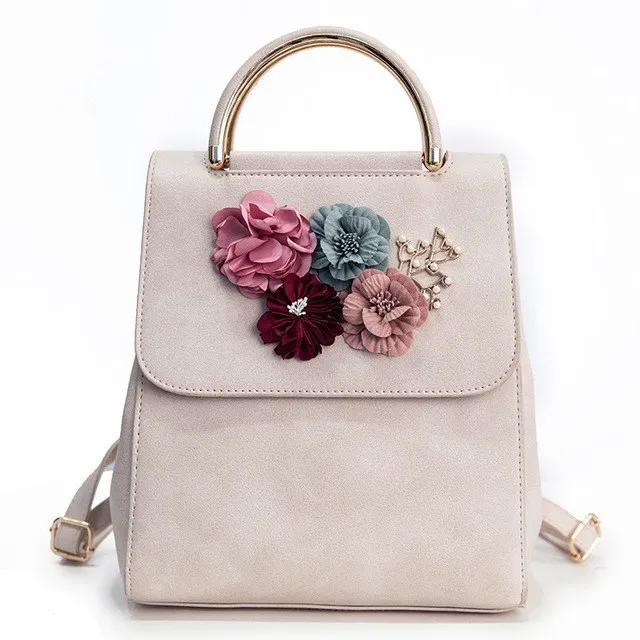 Women Small Backpack PU Leather Women's Backpack Beading Flower School Bags For Girls Female Backpack 2019
Women Small Backpack PU Leather Women's Backpack Beading Flower School Bags For Girls Female Backpack 2019