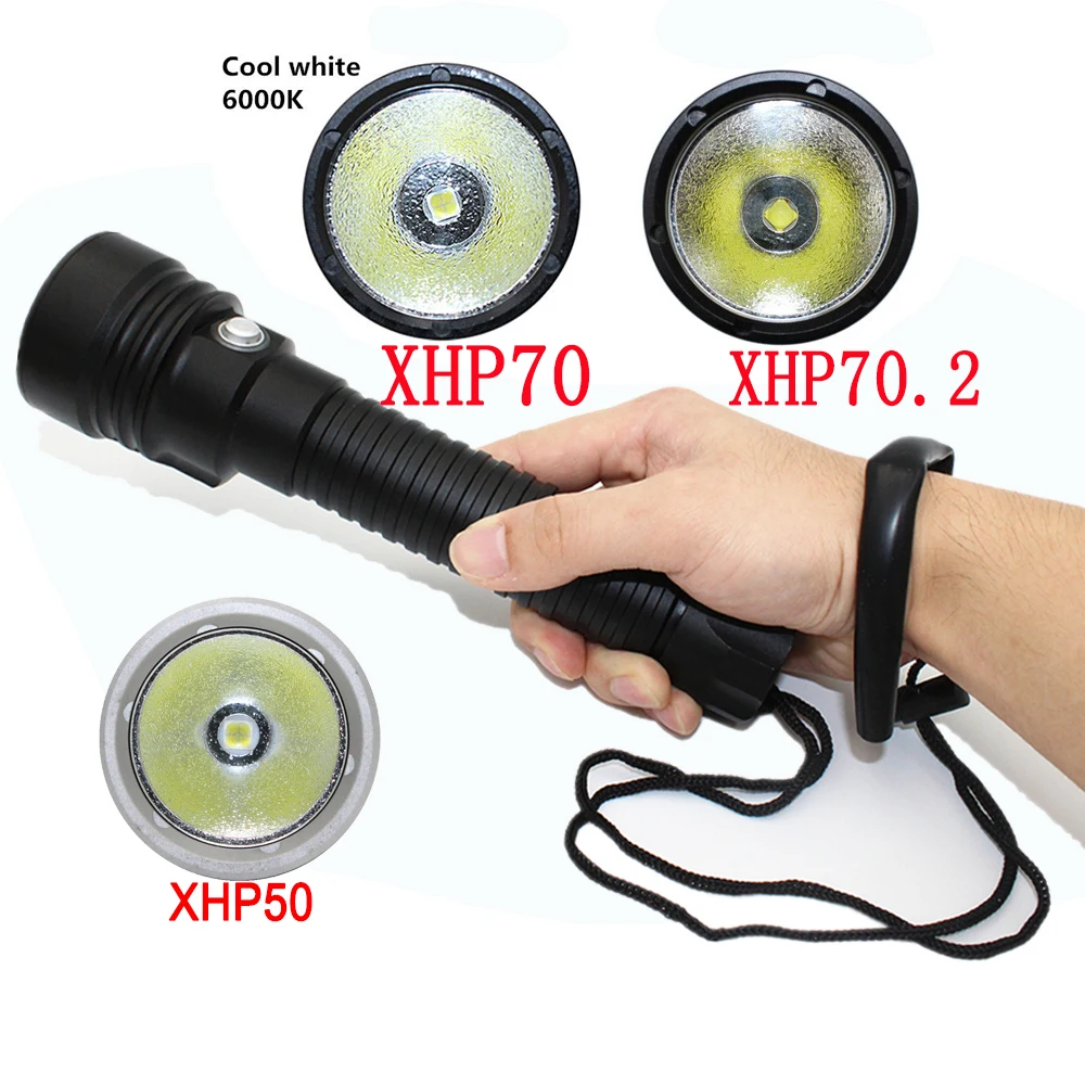 Utral Bright 5000 lumens XHP70.2 LED Diving Flashlight Torch XHP50 2600LM Waterproof Scuba Diving flashlight Lamp lanterna
Utral Bright 5000 lumens XHP70.2 LED Diving Flashlight Torch XHP50 2600LM Waterproof Scuba Diving flashlight Lamp lanterna