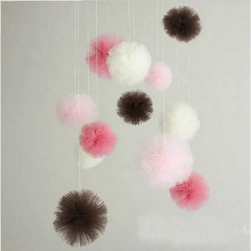 8 inch 20cm Wedding decoration gauze ball European bouquet photo background marriage room birthday new year party decoration (3)