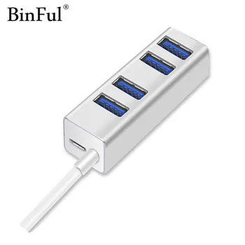 BinFul USB HUB 4 Port USB 3.0 HUB Splitter with Micro USB Power Port for usb notebook Computer Accessories Aluminium
BinFul USB HUB 4 Port USB 3.0 HUB Splitter with Micro USB Power Port for usb notebook Computer Accessories Aluminium