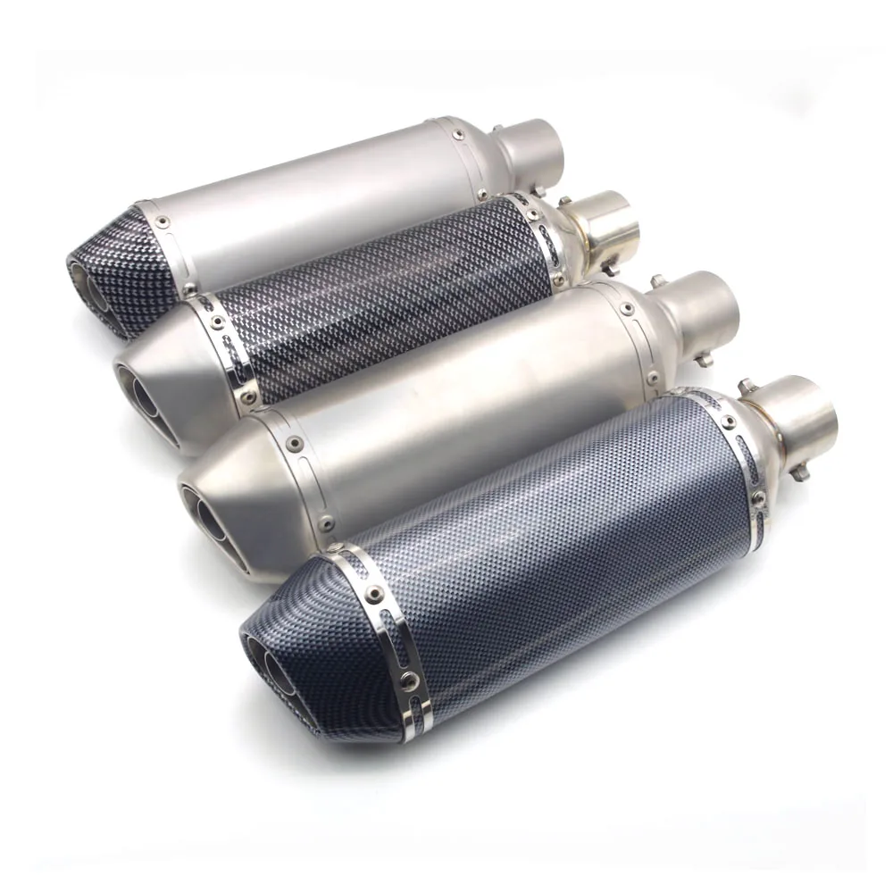51mm Inlet Universal motorcycle exhaust scape moto muffler Pipe with DB killer FOR honda shadow 750 v strom suzuki dr 650 pcx125
51mm Inlet Universal motorcycle exhaust scape moto muffler Pipe with DB killer FOR honda shadow 750 v strom suzuki dr 650 pcx125
