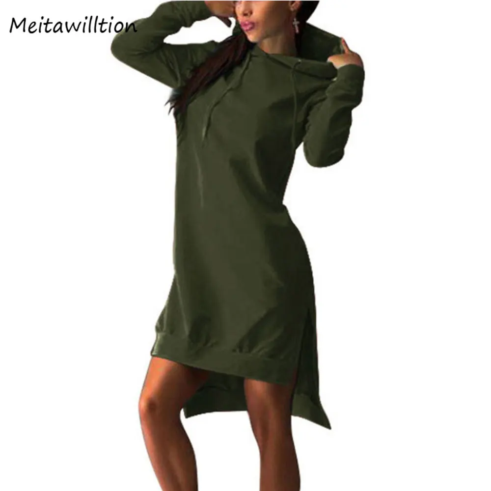 2018 With Pockets Casual Women Sweatshirt Dress Long Sleeve Hooded Mini Dress Autumn Winter Pullover Hoodies Dress Black
2018 With Pockets Casual Women Sweatshirt Dress Long Sleeve Hooded Mini Dress Autumn Winter Pullover Hoodies Dress Black