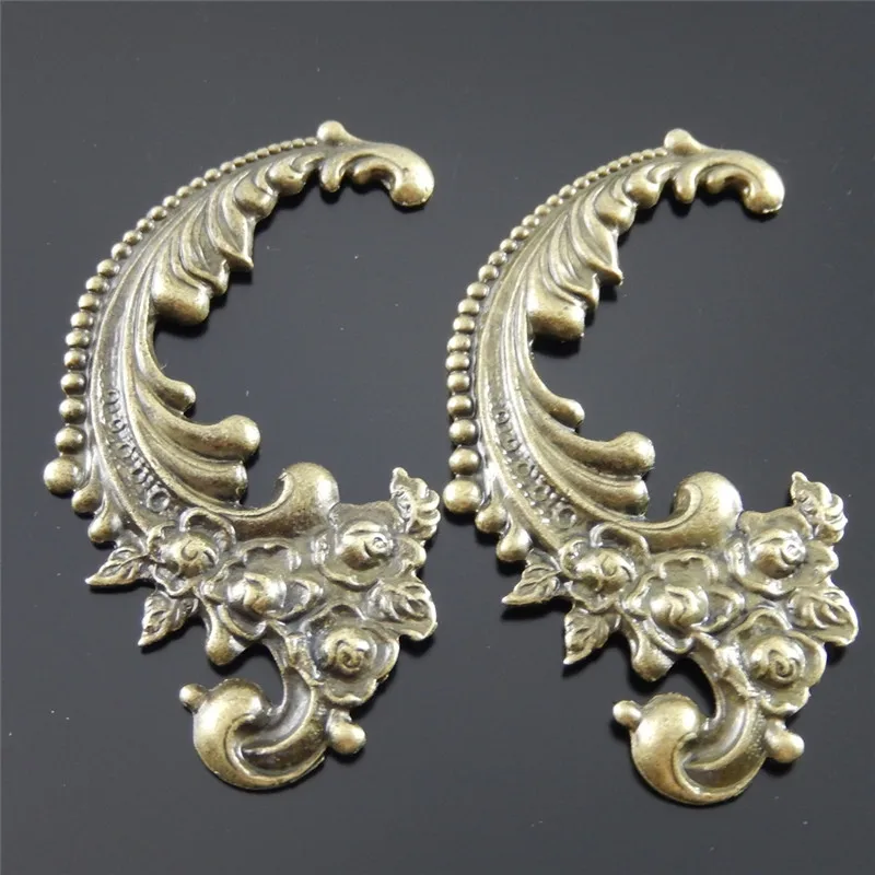 10PCS/PACK Antique Bronze Vintage Alloy Flower Swirl Charms Necklace Pendant Jewelry Finding Wings Handmade 63*40*2mm AU30666
10PCS/PACK Antique Bronze Vintage Alloy Flower Swirl Charms Necklace Pendant Jewelry Finding Wings Handmade 63*40*2mm AU30666