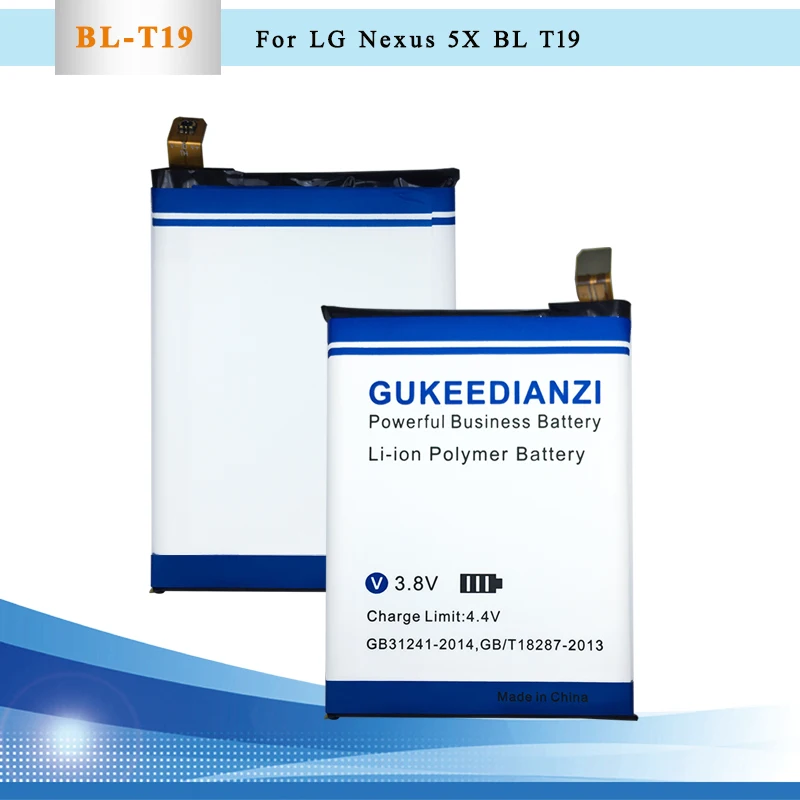 GUKEEDIANZI BL-T19 Mobile Phone Replacement High Capacity Battery 2700/2620mAh For LG BL-T19 Nexus 5X H790 H791 H798 Battery
GUKEEDIANZI BL-T19 Mobile Phone Replacement High Capacity Battery 2700/2620mAh For LG BL-T19 Nexus 5X H790 H791 H798 Battery