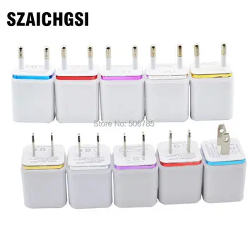 SZAICHGSI wholesale 1000pcs 2.1A+1A US EU Plug AC Power Adapter Home Trave metal Wall 2 port dual USB Charger for iPhone 7 6 5
SZAICHGSI wholesale 1000pcs 2.1A+1A US EU Plug AC Power Adapter Home Trave metal Wall 2 port dual USB Charger for iPhone 7 6 5