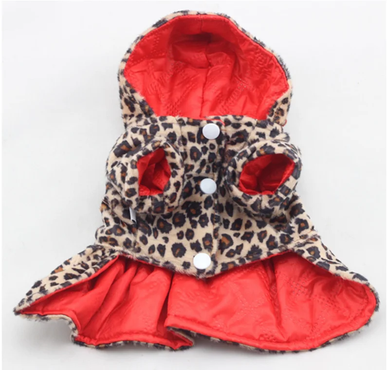 Pets Dogs Leopard Pattern Coat Dress Puppy Hoodies Both Sides Wear Dog Clothes pet clothes
Pets Dogs Leopard Pattern Coat Dress Puppy Hoodies Both Sides Wear Dog Clothes pet clothes