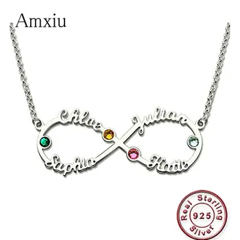 Amxiu Custom Bowknot Pendant Necklace Engrave 1-4 Names with Birthstone Necklace for Women Girls Daily Jewelry Personalized Gift
Amxiu Custom Bowknot Pendant Necklace Engrave 1-4 Names with Birthstone Necklace for Women Girls Daily Jewelry Personalized Gift
