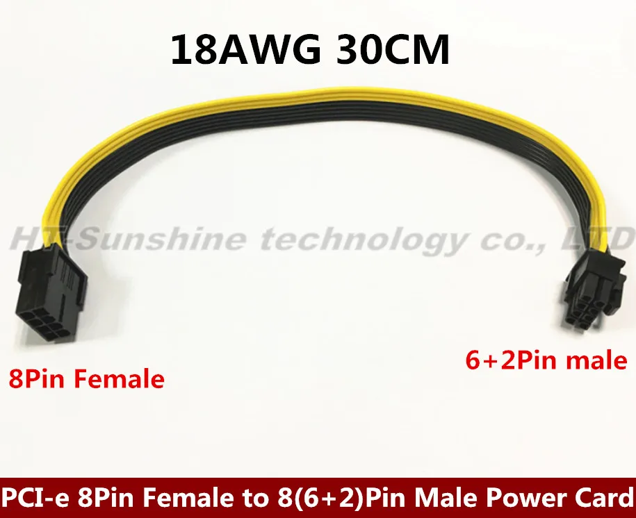 Бесплатная доставка 200 шт./лот PCI-e 8Pin Female to 8 (6 + 2) Pin Male видеокарта кабель питания 18AWG 30 см желтый
Бесплатная доставка 200 шт./лот PCI-e 8Pin Female to 8 (6 + 2) Pin Male видеокарта кабель питания 18AWG 30 см желтый
