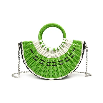 Summer Beach Woven Handbags For Women 2019 Bohemian Female Chain Handmade Knitted Shoulder Bags Semicircle Plastic Basket SS3547
Summer Beach Woven Handbags For Women 2019 Bohemian Female Chain Handmade Knitted Shoulder Bags Semicircle Plastic Basket SS3547