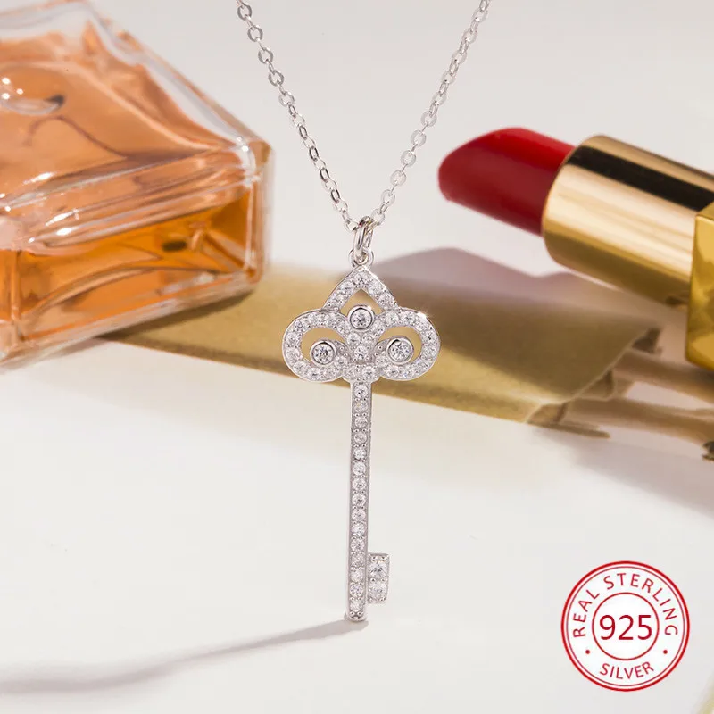 925 sterling silver female necklace pendant fashion personality key styling jewelry hot birthday gift 2019 new hot
925 sterling silver female necklace pendant fashion personality key styling jewelry hot birthday gift 2019 new hot