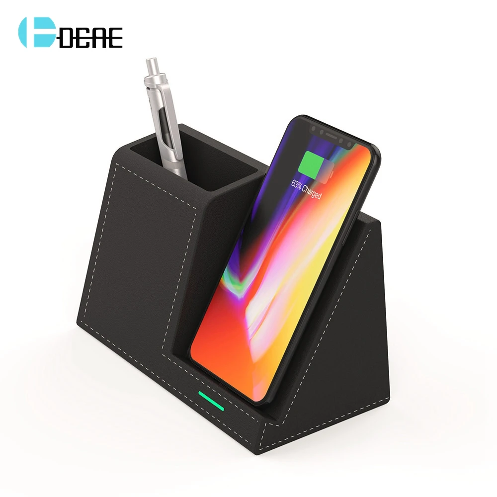 DCAE 10W Fast Wireless Charger Desk Organizer Qi Charging Station Stand For iPhone XS XR X 8 Samsung S10 S9 S8 Pencil Pen Holder
DCAE 10W Fast Wireless Charger Desk Organizer Qi Charging Station Stand For iPhone XS XR X 8 Samsung S10 S9 S8 Pencil Pen Holder