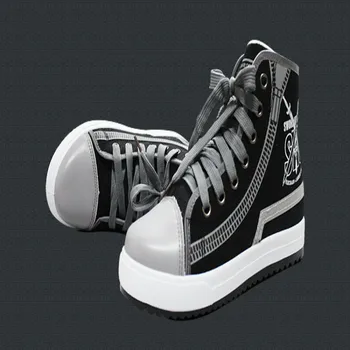 Animation Sword Art Online cospaly shoe Kirigaya Kazuto cosplay hightop Leisure Shoe Reflective school canvas shoe Sports Daily
Animation Sword Art Online cospaly shoe Kirigaya Kazuto cosplay hightop Leisure Shoe Reflective school canvas shoe Sports Daily