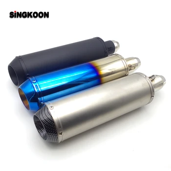 The Newest 51mm Inlet Universal motorcycle exhaust Pipe scape moto silencieux FOR virago 250 honda cb125r ninja 400 bmw k1200r
The Newest 51mm Inlet Universal motorcycle exhaust Pipe scape moto silencieux FOR virago 250 honda cb125r ninja 400 bmw k1200r