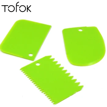 Tofok 3pcs/set Plastic Cream Scraper Irregular Pizza Dough Spatula Butter Knife Icing Fondant Cutting Cake Smoother Baking Tools
Tofok 3pcs/set Plastic Cream Scraper Irregular Pizza Dough Spatula Butter Knife Icing Fondant Cutting Cake Smoother Baking Tools