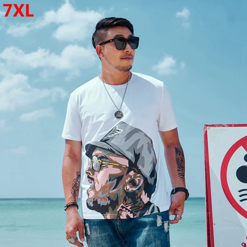 Large size men's clothing men's tide summer new plus size short sleeve avatar graffiti printing short-sleeved T-shirt 7xl
Large size men's clothing men's tide summer new plus size short sleeve avatar graffiti printing short-sleeved T-shirt 7xl